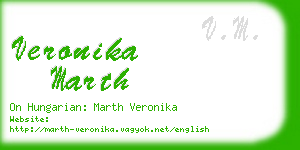 veronika marth business card